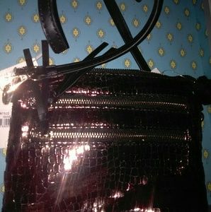 A metallic brown long or short bag
